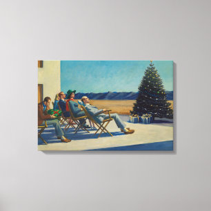 Erster Weihnachtstag, Menschen in der Sonne, Edwar Leinwanddruck
