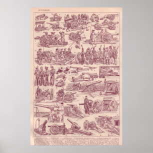 Erster Weltkrieg, Artillerie Poster