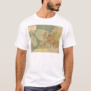 Erster Weltkrieg deutsche Unterwasser (U-Boot) Map T-Shirt