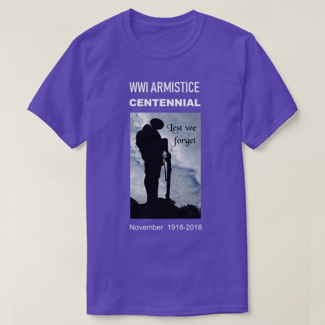 Erster Weltkrieg Hundertjahrfeier T-Shirt (Design vorne)