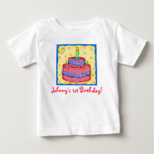 Erstes (1.) Geburtstags-Kuchen-T-Shirt Baby T-shirt
