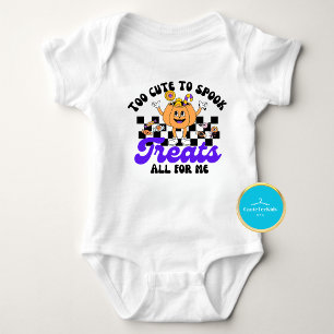 erstes Baby Halloween zu Niedlich, um zu sprechen Strampler
