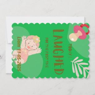 Erstes Baby-Lachen Einladung