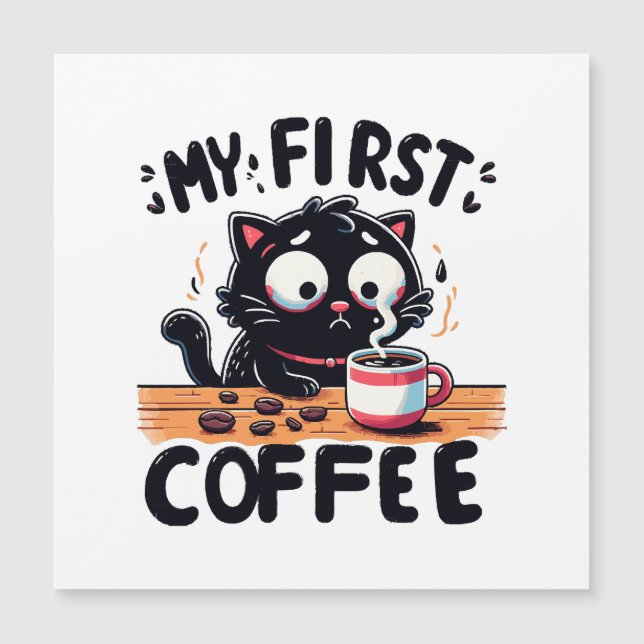 Erstes Black Coffee Adventure Magnetkarte (Vorderseite)