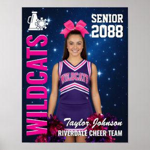 Erstes Cheer-Team Cheerleading Star Foto Sport Poster