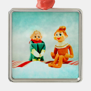 Erstes Date der Elfe Silbernes Ornament