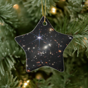 Erstes Deep Field of Universe von James webb Keramik Ornament