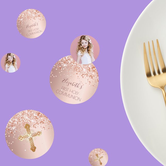 Erstes Foto der heiligen Kommunion Rose Konfetti (Von Creator hochgeladen)