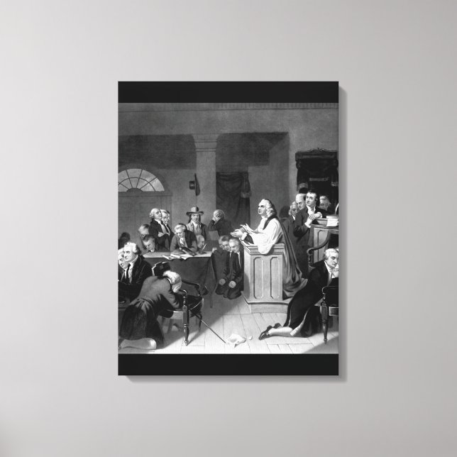 Erstes Gebet im Kongress, September _War Image Leinwanddruck (Vorderseite)