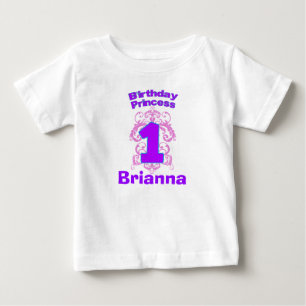 Erstes Geburtstags-Princess-Shirt Baby T-shirt