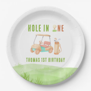 Erstes Geburtstagsfest Hole In One Pappteller