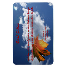 Erstes gefallenes Herbstmagnet