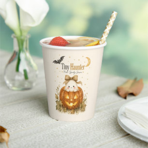 Erstes gruseliges Baby Halloween Wasserfarbe Pappbecher