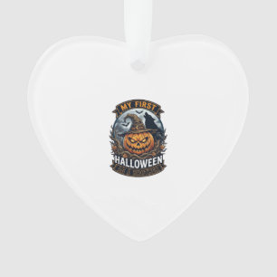 Erstes Halloween als Bruder Kürbis Wolf Mond_1 Ornament