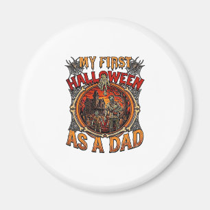 Erstes Halloween als Dad Zombie Spukhaus Friedhof Magnet