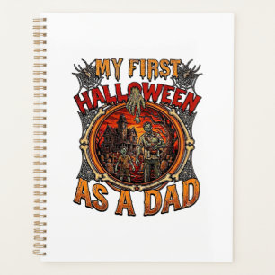 Erstes Halloween als Dad Zombie Spukhaus Friedhof Planer