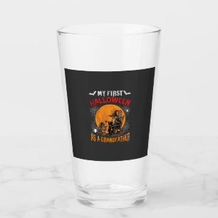Erstes Halloween als Großvater Zauberer Fledermaus Glas