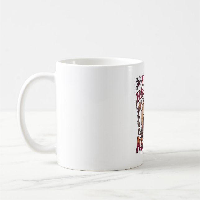 Erstes Halloween als Hexenmutter Skelett Mond_1 Kaffeetasse (Links)