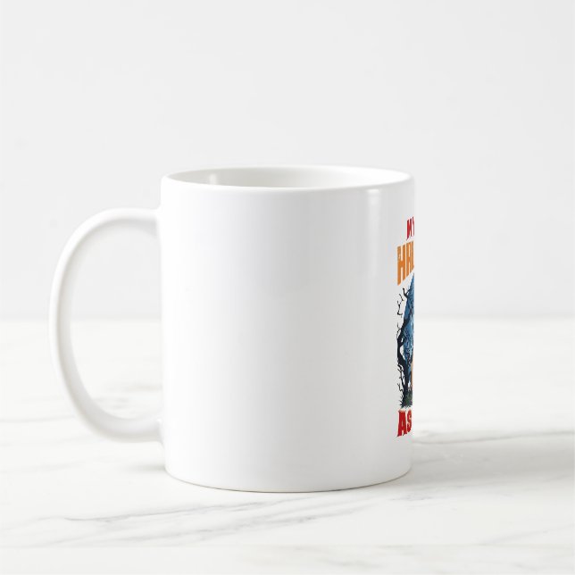Erstes Halloween Als Mutter Kürbis Wolf Mond_1 Kaffeetasse (Links)