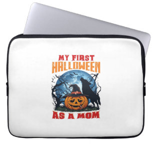Erstes Halloween als Mutter-Kürbis-Wolfmond_1 Laptopschutzhülle