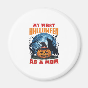 Erstes Halloween als Mutter-Kürbis-Wolfmond_1 Magnet