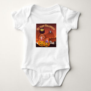 erstes Halloween Baby Strampler