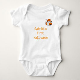 Erstes Halloween Benutzerdefinierter Name Junge/Mä Baby Strampler