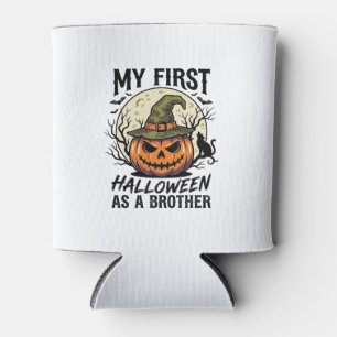Erstes Halloween Bruder Vintage Kürbis Mond Shirt Dosenkühler