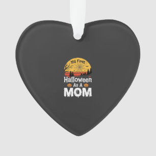 Erstes Halloween Mama Vintage Sonnenuntergang Desi Ornament