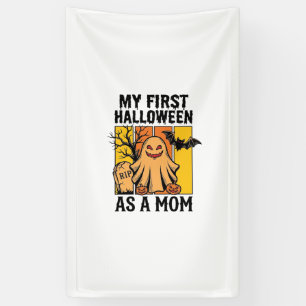 Erstes Halloween-Mutter-Shirt Vintage-Geister-Desi Banner
