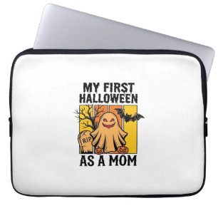 Erstes Halloween-Mutter-Shirt Vintage-Geister-Desi Laptopschutzhülle