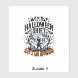 Erstes Halloween-Nurse-Spooky-Moon-Kostüm für Säug Aufkleber