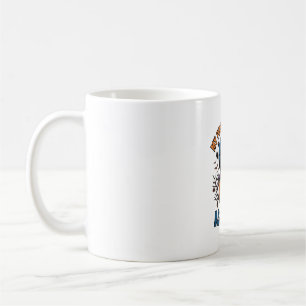 Erstes Halloween Papa Vintage Kürbis Wolf Shirt_1 Kaffeetasse