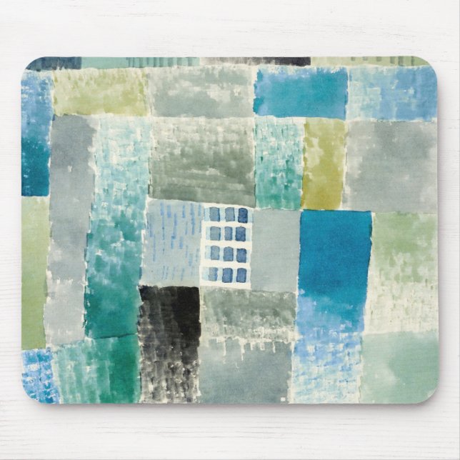 Erstes Haus in einer Siedlung (1926) von paul klee Mousepad (Vorne)