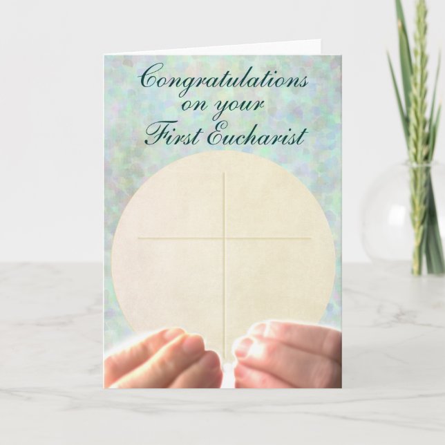 Erstes heiliges Abendmahl Karte (Vorderseite)
