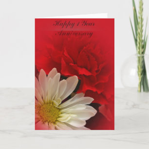 Erstes Hochzeitstag-Grußkarte Karte