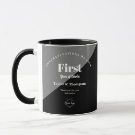 Erstes Jahr der Dienstleistung personalisiertes Ge Tasse
