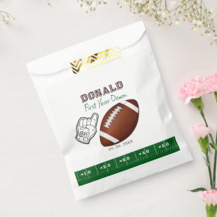 Erstes Jahr Down Football Geburtstag Geschenktütchen