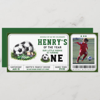 Erstes Jahr | Fußball 1. Geburtstag Einladung