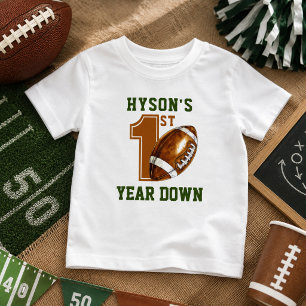 Erstes Jahr Fußball 1. Geburtstag Party Baby T-shirt