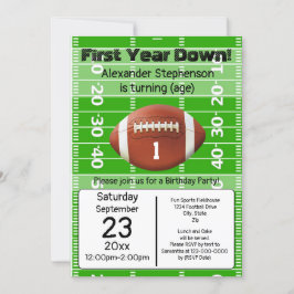 Erstes Jahr Fußball 1er Geburtstag Party Invita Einladung