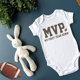 Erstes Jahr Fußball MVP Geburtstagskind Baby Strampler