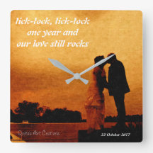 Erstes Jahr-Hochzeitstagandenken