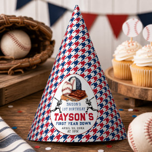 Erstes Jahr im Baseball 1. Geburtstag Party Partyhütchen