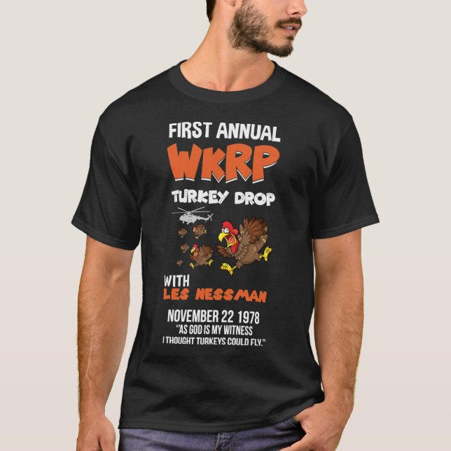 Erstes jährliches WKRP Türkei Einbruch unverzichtb T-Shirt (Vorderseite)