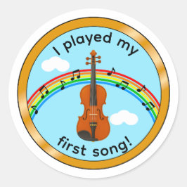 Erstes Lied Violin Medal Sticker