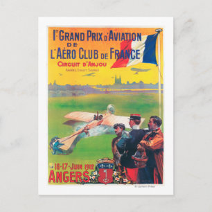Erstes Luftfahrt-Grand-Prix Postkarte
