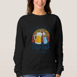 Erstes Mal für Pap Pap 2022 Vatertag VI beworben Sweatshirt