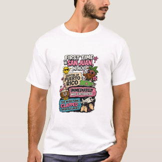 Erstes Mal in San Juan Mi Hijo Lustiges Puerto Ric T-Shirt