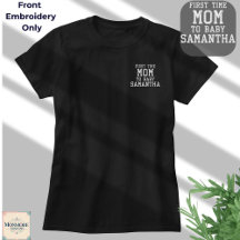 Erstes Mal Mama Personalisiertes Besticktes Shirt